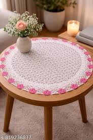 Crochet table cover