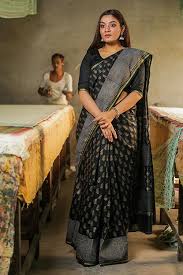 Hand Block Print Sari